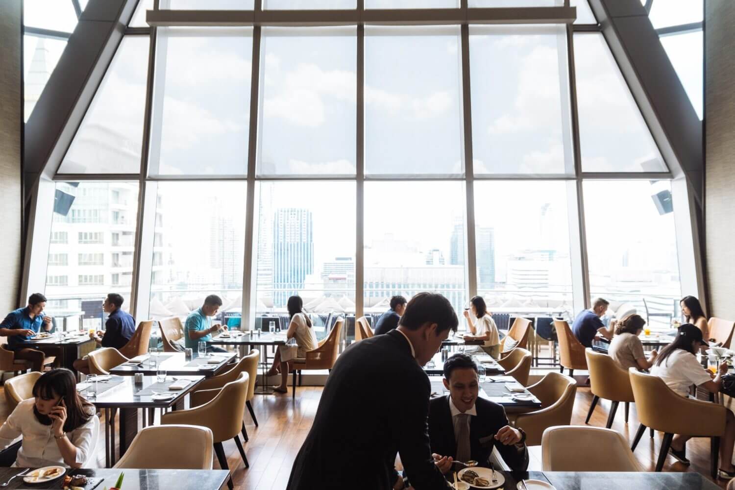 Have international buffet in Bangkok