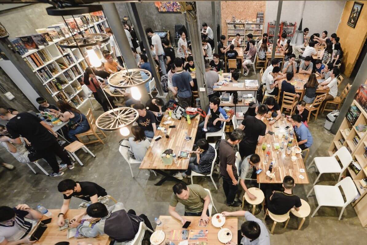 Board Game Cafes Bangkok with friends