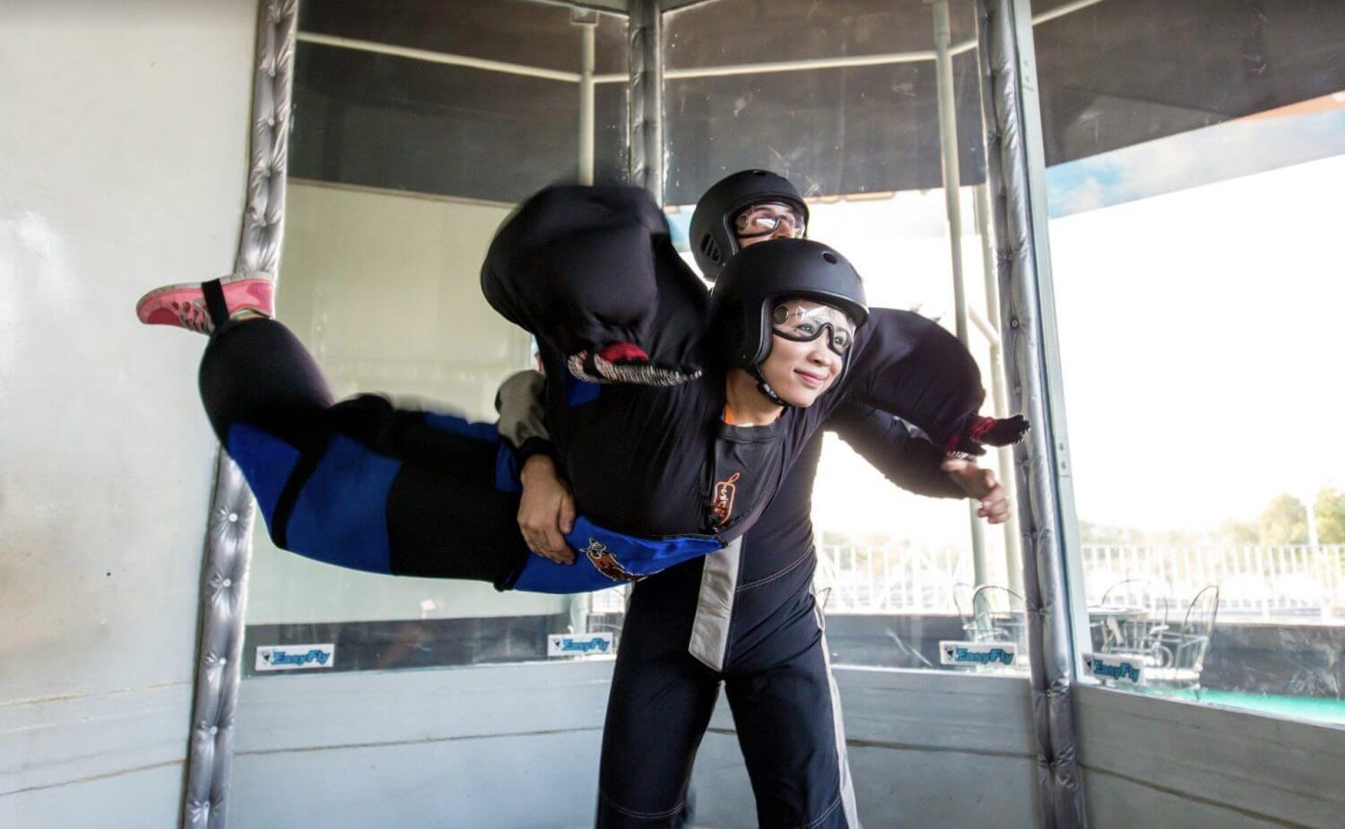 Indoor Skydiving with friends in Bangkok