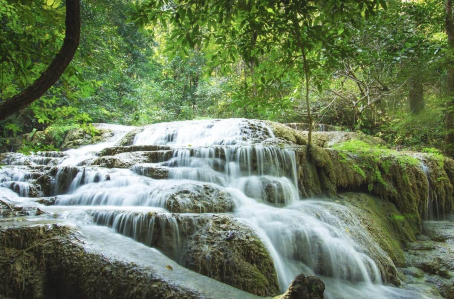 Visit water falls in Kanchanaburi