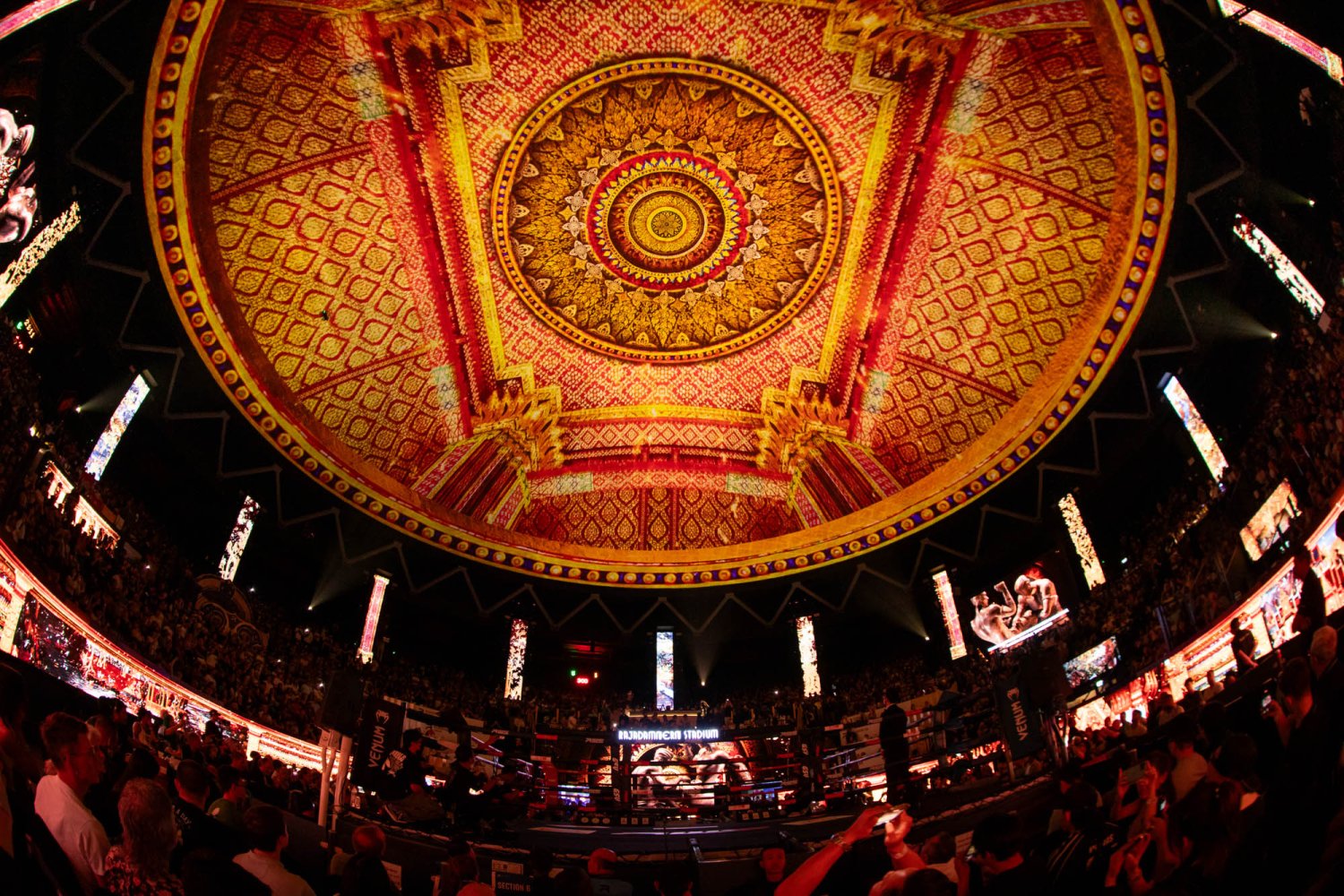 Rajadamnern Stadium’s immersive dome experience in Bangkok, Thailand